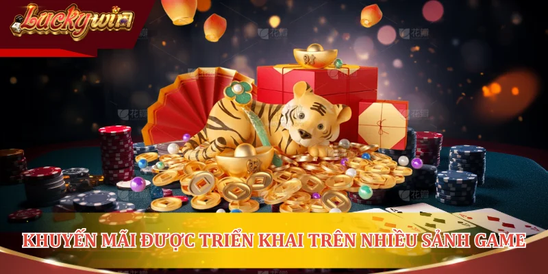 Khuyến mãi được triển khai trên nhiều sảnh game